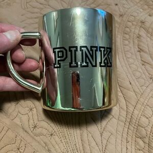 Vintage PINK Victoria's Secret Metallic Mug